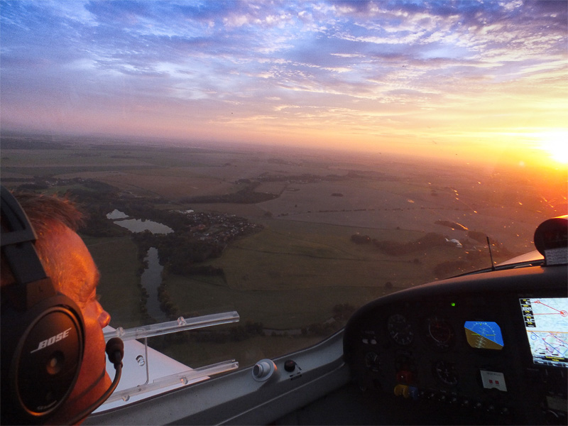 Leipzigs Sonnenuntergang erleben 15 Minuten im Flugzeug