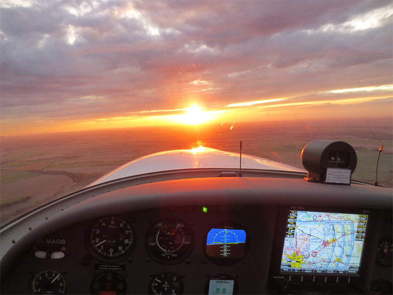 Leipzigs Sonnenuntergang erleben 15 Minuten im Flugzeug