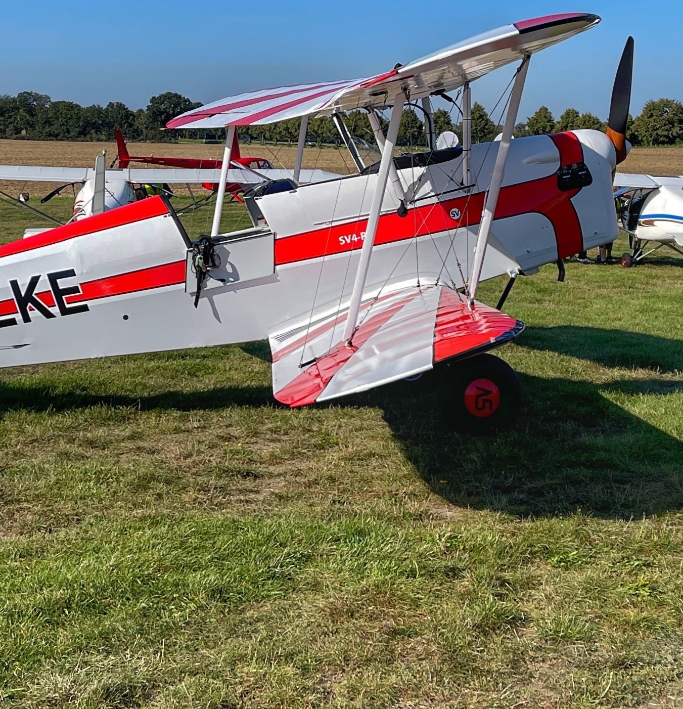 Aufnahme vom Flugplatz Taucha