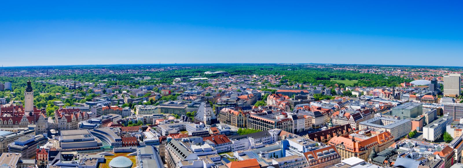 Panorama von Leipzig