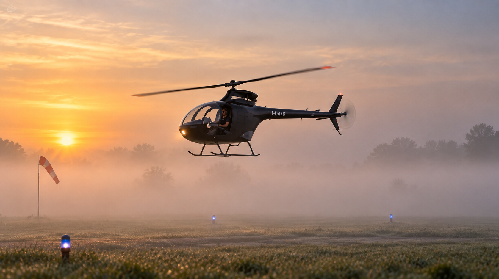 Trainingsflug mit UL Hubschrauber